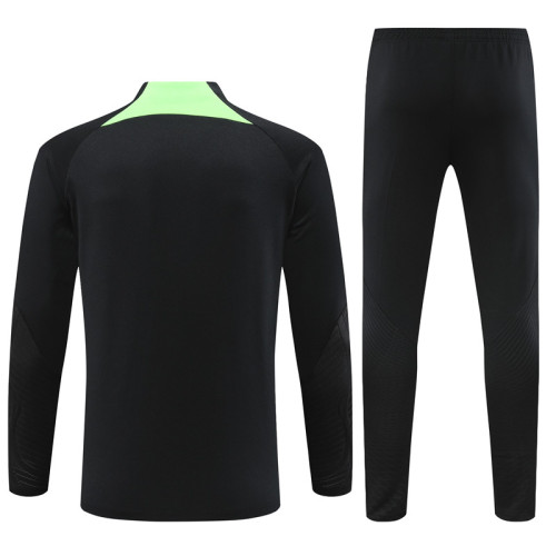 23/24 Liverpool kids Black green training suit