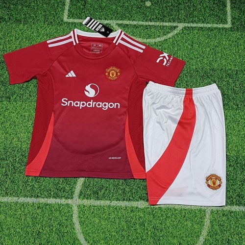 24/25 Manchester United home kids kit