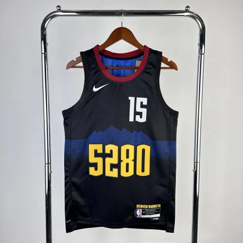 24 NBA Nuggets City Edition #15 JOKIC Basketball Jersey