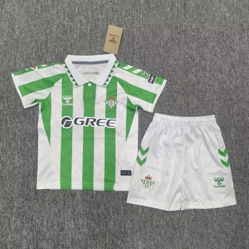 24/25 Real Betis home kids kit
