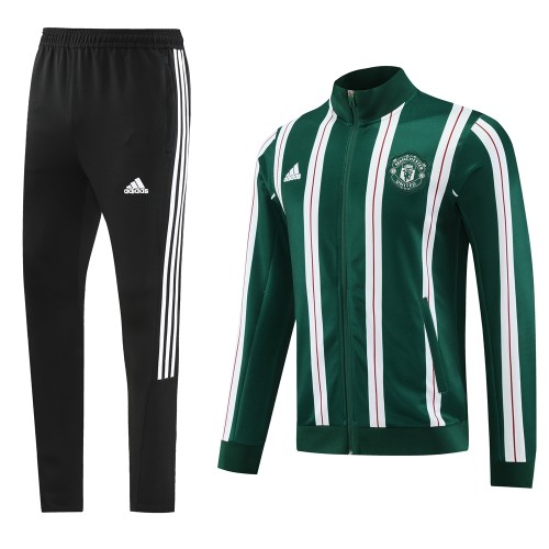 23/24 Manchester United green jacket training suit