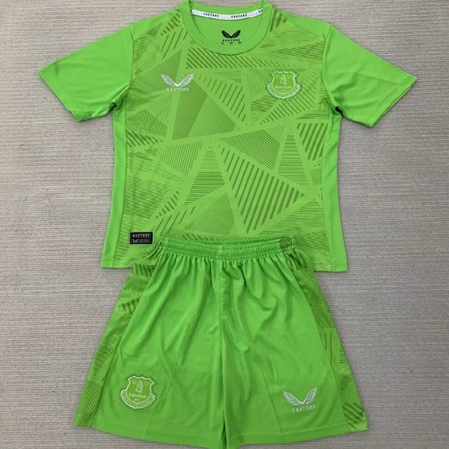 24/25 Everton Goalkeeper kids kit green
