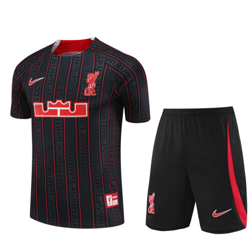 23/24 Liverpool kids Short sleeve Black training suit