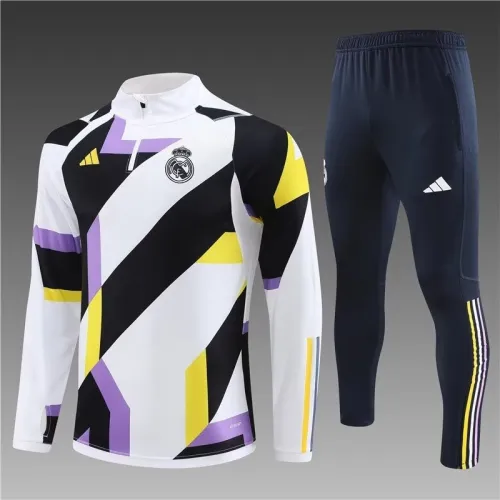 23/24 Real Madrid kids Camouflage white training suit