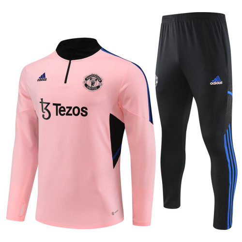 23/24 Manchester United kids pink training suit
