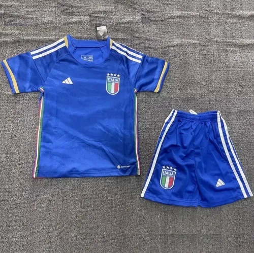 23/24 italy national team home kids kit with socks