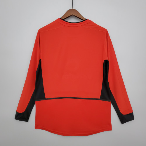 Retro Manchester United long sleeve 02/04 home