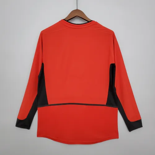 Retro Manchester United long sleeve 02/04 home