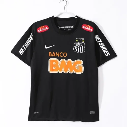 Retro Santos 12/13 black football shirt