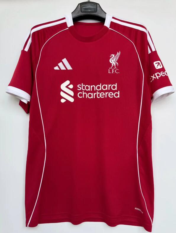 25/26 liverpool home football Jersey