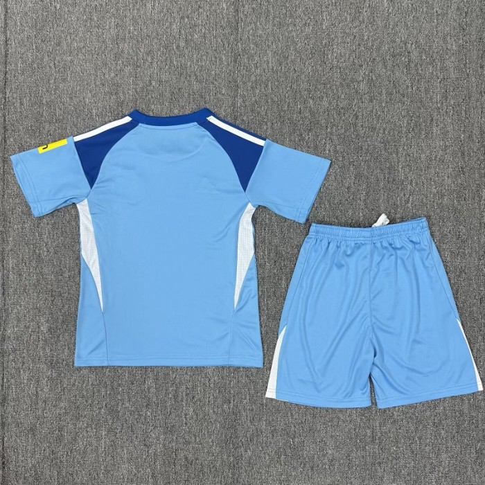 25/26 Newcastle United blue goalkeeper kids kit