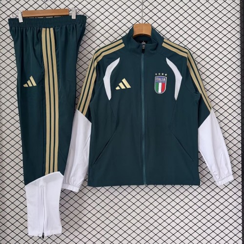 26/27 Italy Adult training suit green trench coat
