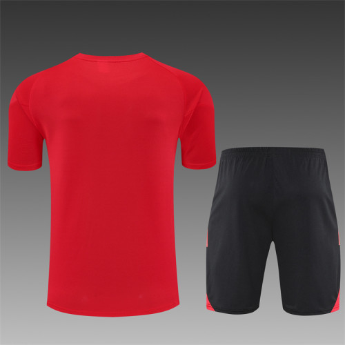 25/26 Manchester United kids Short training suit red