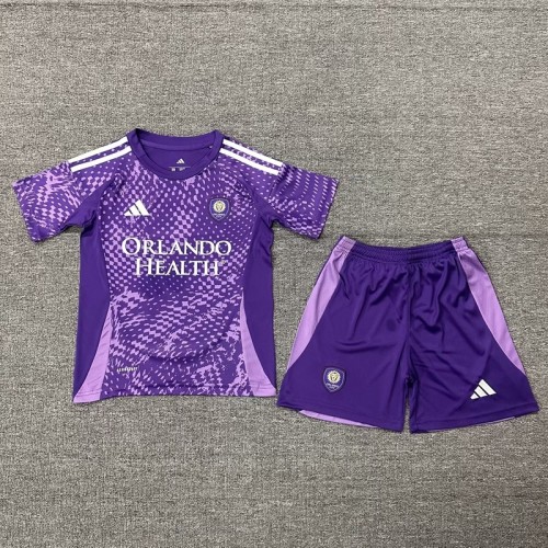 25/26 Orlando City home kids kit