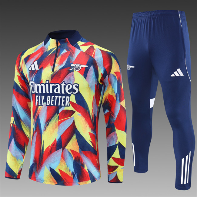 25/26 Arsenal kids training suit Yellow red
