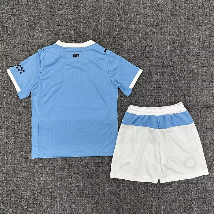 25/26 Manchester City home kids kit