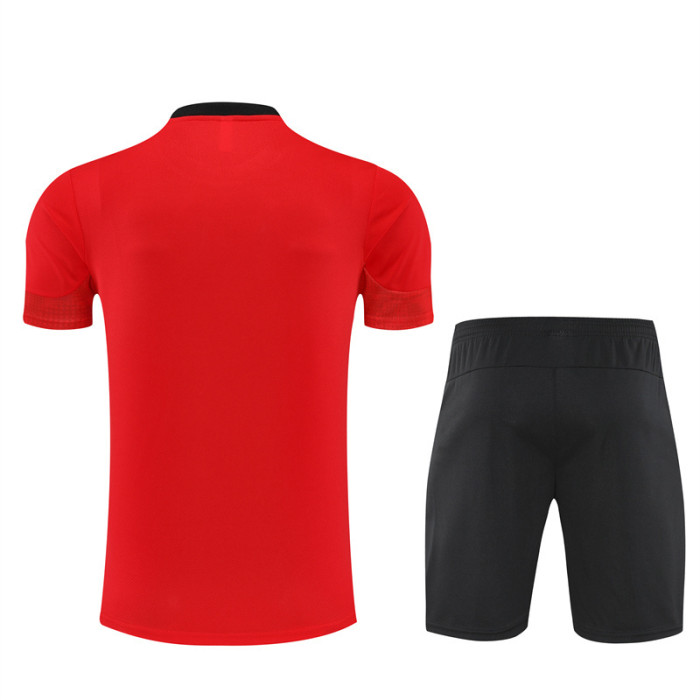 25/26 AC Milan Short sleeve kids training suit red