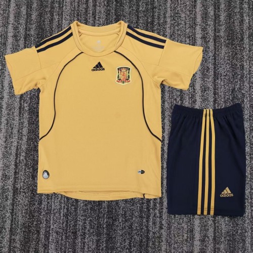 Retro 2008 Spain Away kids kit