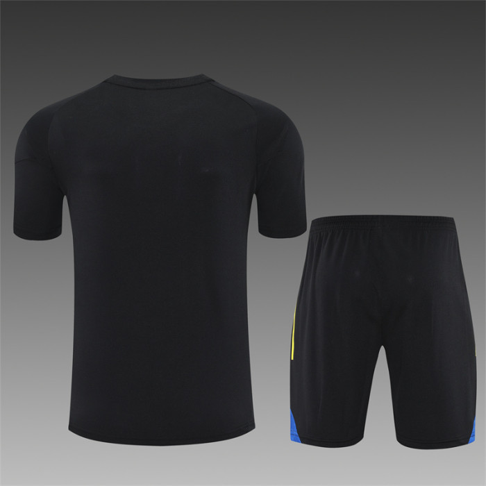 25/26 Manchester United Short sleeve training suit black