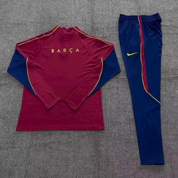 26/27 Barcelona kids training suit light maroon
