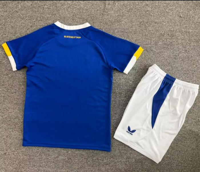 26/27 Everton home kids kit