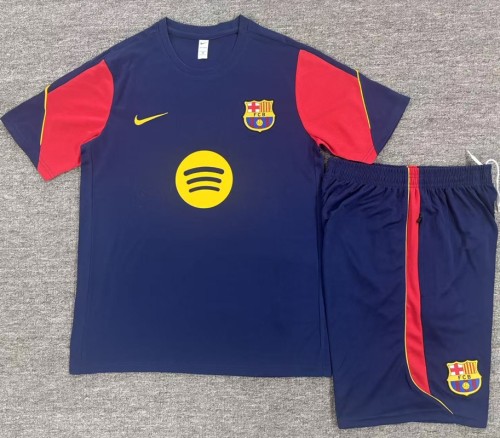 26/27 Barcelona kids Short sleeve training suit Royal Blue