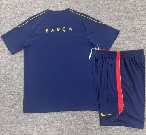 26/27 Barcelona kids Short sleeve training suit Royal Blue