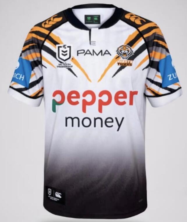 2026 NRL Wests Tigers Away Jersey