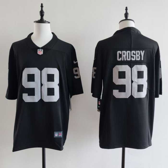 NFL Las Vegas Raiders  #98 CROSBY  jersey black