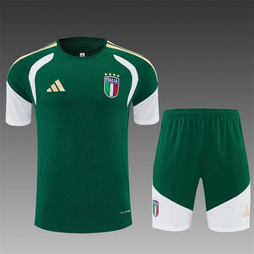 26/27 Italy kids short -sleeved training suit green