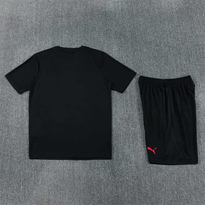 26/27 AC Milan Short sleeve Adult training suit black