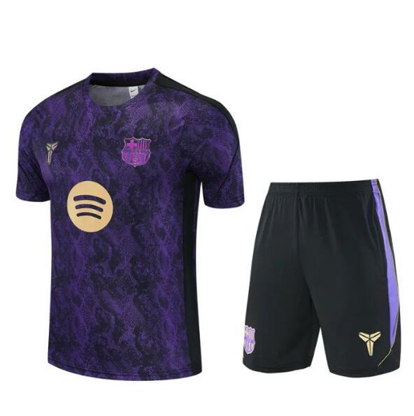 26/27 Barcelona kids Short sleeve training suit Purple