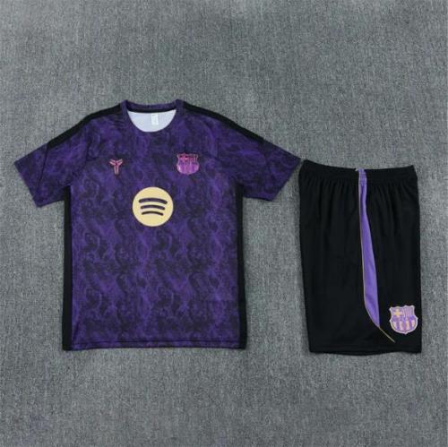 26/27 Barcelona Short sleeve Adult training suit Purple