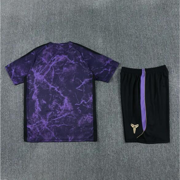 26/27 Barcelona Short sleeve Adult training suit Purple