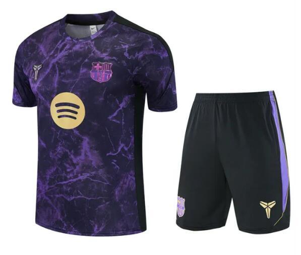 26/27 Barcelona kids Short sleeve training suit Purple