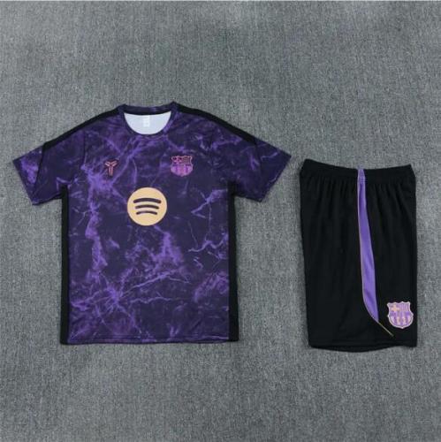 26/27 Barcelona Short sleeve Adult training suit Purple