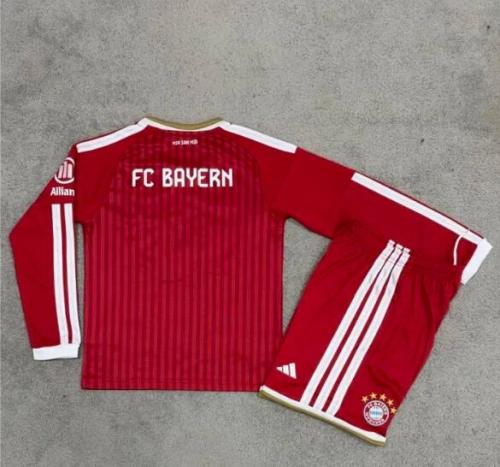 26/27 bayern munich home kids kit long sleeves