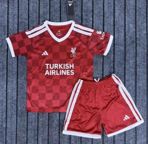 27/28 liverpool home kids kit
