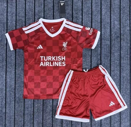 27/28 liverpool home kids kit