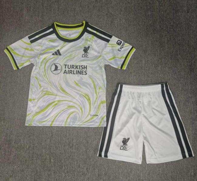 27/28 liverpool Away kids kit
