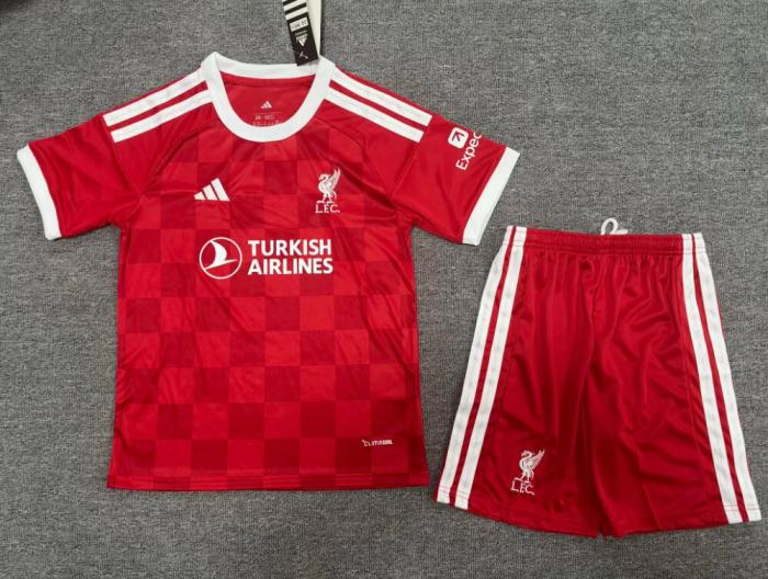 27/28 liverpool home kids kit