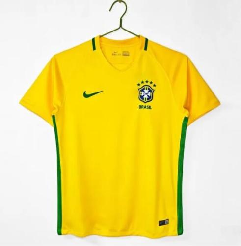 Retro 2016 brazil home football Jersey