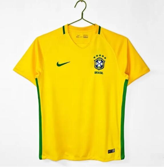 Retro 2016 brazil home football Jersey