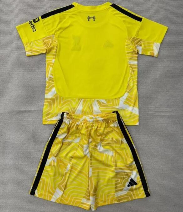 26/27 Liverpool goalkeeper kids kit yellow