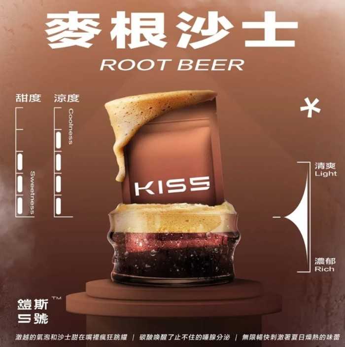 正品kis5鎧斯5號煙彈🍬 KISS單顆袋裝包裝 一組三顆/通用一代主機替换弹