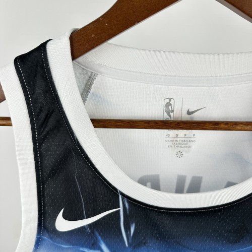 24-25 Timberwolves EDWARDS #5 White City Edition Top Quality Hot Pressing NBA Jersey