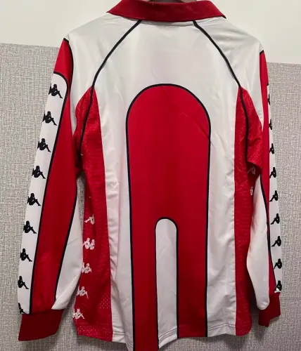 1999-2001 Red Star Home Retro Long Sleeve Soccer Jersey