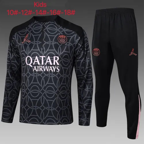 24-25 PSG High Quality Kids Half Pull Tracksuit