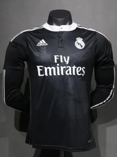 2014-2015 RMA Third Player Version Long Sleeve Retro Soccer Jersey 长袖球员