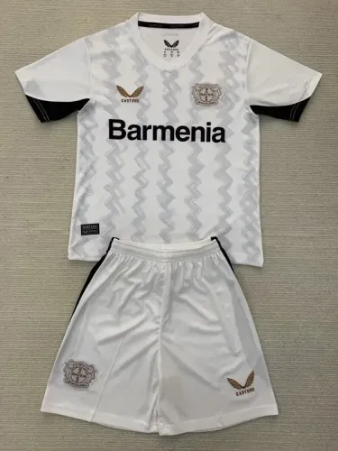 24-25 LeverKusen Away Kids Soccer Jersey